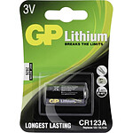 GP Batteries - Pile photo CR-123A lithium 1400 mAh 3V