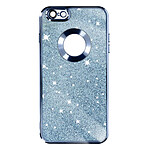 Avizar Coque pour iPhone 6 Plus et 6s Plus Paillette Amovible Série Protecam Spark Bleu