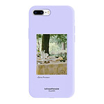 LaCoqueFrançaise Coque iPhone 7 Plus/ 8 Plus Silicone Liquide Douce lilas Été Provencal .