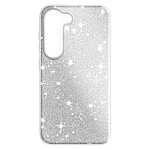 Avizar Coque Paillette pour Samsung Galaxy S23 Plus Semi-rigide Spark Case argent