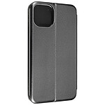 Avizar Housse pour iPhone 14 Clapet Porte-carte Support Vidéo Design élégant Noir