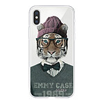 Evetane Coque iPhone Xs Max silicone transparente Motif Tigre Fashion ultra resistant