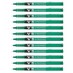 PILOT Stylo roller Hi-Tecpoint V5 Encre liquide Pointe Fine Vert x 12 PILOT Stylo roller Hi-Tecpoint V5 Encre liquide Pointe Fine Vert x 12