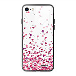 Evetane Coque iPhone 7/8/ iPhone SE 2020/ 2022 Coque Soft Touch Glossy Confettis De Coeur Design