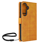 Avizar Étui pour Samsung Galaxy S23 FE Porte-carte Support Vidéo Série Vintage Camel