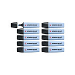 STABILO Surligneur BOSS ORIGINAL Pastel pointe biseautée 2 - 5 mm bleu pastel x 10 STABILO Surligneur BOSS ORIGINAL Pastel pointe biseautée 2 - 5 mm bleu pastel x 10