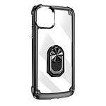 Avizar Coque pour Apple iPhone 15 Plus Antichoc Bague Support  Noir et Transparente