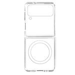 Avizar Coque MagSafe pour Samsung Galaxy Z Flip 4 Rigide série Crystal Mag