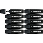 STABILO Marqueur BOSS ORIGINAL Marker Noir x 10