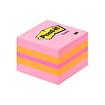 POST-IT Mini bloc cube PLAISIR Classique 5,1 x 5,1 cm 400 feuilles