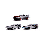 Retour vers le Futur - Pack 3 mini véhicules Diecast Nano Hollywood Cars Retour vers le Futur