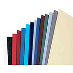 GBC Lot de 100 Plats de couverture A4 matière synthétique LeatherGrain 250g/m2 rouge foncé