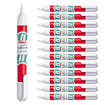PENTEL Stylo de correction liquide, pointe plastique, 7 ml x 12