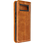 Étui pour Google Pixel 8 Clapet Portefeuille Motif Damier Collection Geo Marron Étui pour Google Pixel 8 Clapet Portefeuille Motif Damier Collection Geo Marron