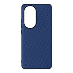 Avizar Coque pour Oppo Reno 10 et 10 Pro Silicone gel Style carbone bleu