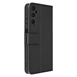 Avizar Étui pour Samsung A05s Clapet Portefeuille Support Vidéo Série Essential Noir