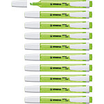 STABILO Surligneur de poche SWING COOL Pointe Biseautée 1 - 4 mm Vert x 10