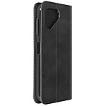 Avizar Étui pour Fairphone 5 Portefeuille Motif Damier Collection Geo Noir