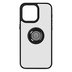 Coque pour iPhone 15 Pro Hybride Bague Métallique Support Vidéo Ringrip Noir Coque pour iPhone 15 Pro Hybride Bague Métallique Support Vidéo Ringrip Noir