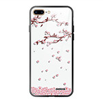 Evetane Coque iPhone 7 Plus/ 8 Plus Coque Soft Touch Glossy Chute De Fleurs Design