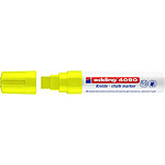 EDDING Marqueur Craie Liquide 4090 Jaune fluorescent Pointe Biseautée 4-15 mm