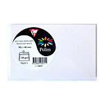 CLAIREFONTAINE Sachet de 5 enveloppes 90x140 blanc irisé x 5
