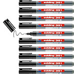 EDDING Marqueur pour Tableaux blancs 361 Noir Pointe Fine 1 mm x 10