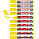 EDDING Marqueur pour Tableaux blancs 363 Jaune Pointe Biseau 1-5 mm x 10