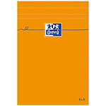 OXFORD Bloc-notes ORANGE 110x170 mm Quadrillé 80 feuilles OPTIK Paper 80g x 10