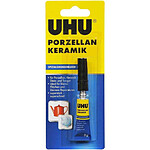 UHU colle instantanée spéciale PORCELAINE CERAMIQUE, tube 3g x 6