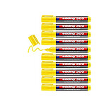 EDDING Marqueur Permanent 300 Jaune Pointe Moyenne 1,5-3 mm x 10