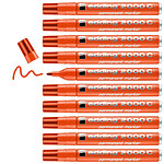 EDDING Marqueur Permanent 2000C Orange Pointe Ronde 1,5-3 mm x 10