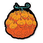 One Piece - Coussin Mera Mera no Mi 45 cm