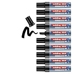 EDDING Marqueur pour Tableaux blancs 365 Pointe Biseautée Noir 2-7 mm x 10