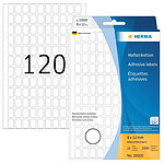 HERMA Etui de 2880 Étiquettes 'Movables' 8 x 12 mm Blanc, sur 32 feuilles