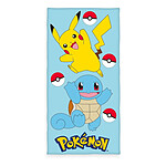 Pokémon - Serviette de bain Pikachu & Carapuce 75 x 150 cm