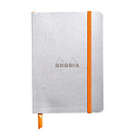 CLAIREFONTAINE carnet souple SILVER 10,5x14,8cm ligné 144p pap ivoire Clf 90g ferm. élast.