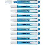STABILO Surligneur de poche SWING COOL Pointe Biseautée 1 - 4 mm bleu x 10 STABILO Surligneur de poche SWING COOL Pointe Biseautée 1 - 4 mm bleu x 10