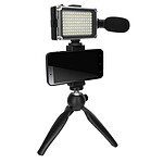 Puluz Pack Vlog avec Trépied Pliable, Micro, Projecteur LED