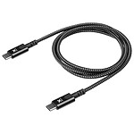 Xtorm Câble USB-C vers USB-C Conception Tressée Ultra-Résistante 1m Noir