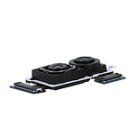 Clappio Caméra Arrière pour Samsung Galaxy A20e Module Capteur Photo Compatible et Nappe Noir