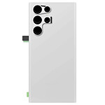 Samsung Cache Batterie Originale pour Samsung Galaxy S22 Ultra avec lentille caméra blanc