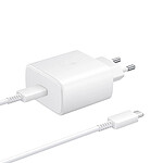samsung Chargeur Secteur Samsung Original Câble USB-C vers USB-C Fast Charging 2.0 Blanc