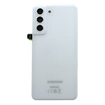 Samsung Cache Batterie Originale pour Samsung Galaxy S21 FE avec lentille caméra blanc