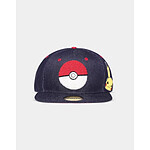 Pokémon - Casquette Snapback Denim Logo Pokémon Pokémon - Casquette Snapback Denim Logo Pokémon