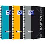 OXFORD cahier NomadBook B5 160 p 90g petits carreaux coloris aléatoire