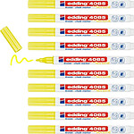 EDDING Marqueur Craie Liquide 4085 Jaune fluo Pointe Ronde 1-2 mm x 10