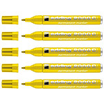 EDDING Marqueur Permanent 2000C Corps Alu Jaune Pointe Ronde 1,5-3 mm x 5 EDDING Marqueur Permanent 2000C Corps Alu Jaune Pointe Ronde 1,5-3 mm x 5