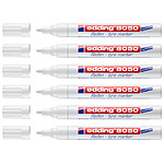 EDDING Marqueur Spécial Pneu Caoutchouc 8050 Blanc Pointe Ronde 2-4 mm x 6