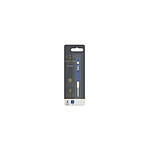 PARKER Recharge pour bille encre gel pointe moyenne QUINKFLOW encre bleue. En blister.